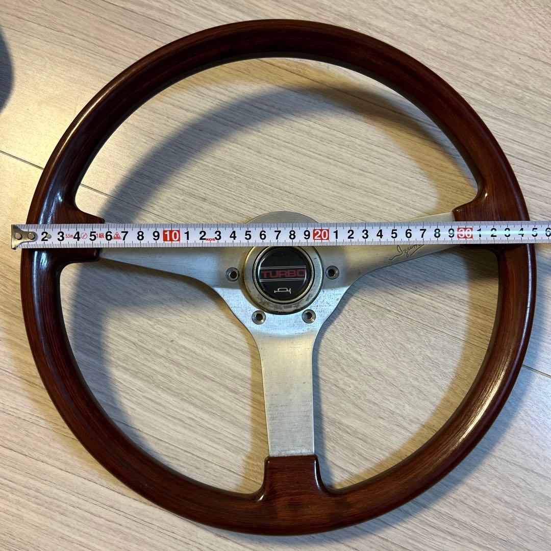 旧車　ウッドステアリング　イズミ　直径約35.5パイ