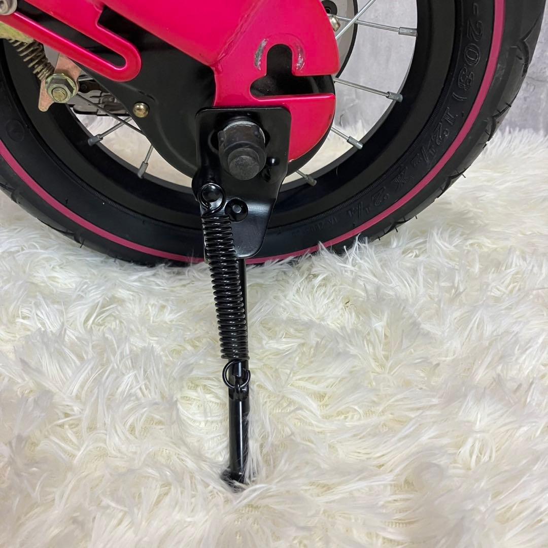 【極美品】へんしんバイク 12インチ ピンク スタンド付