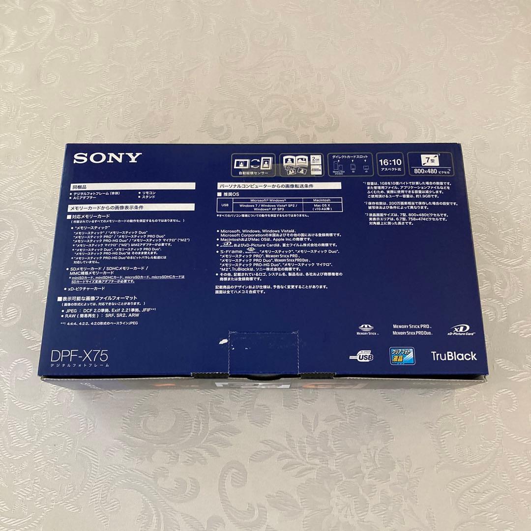 SONY DPF-X75 SONY デジタルフォトフレーム　S-Frame