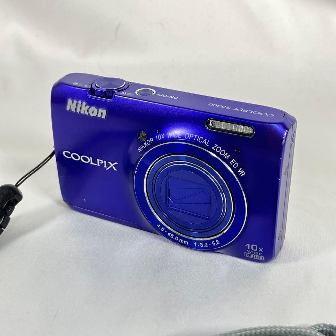 【動作確認済】Nikon COOLPIX S6300 ブルー デジカメ