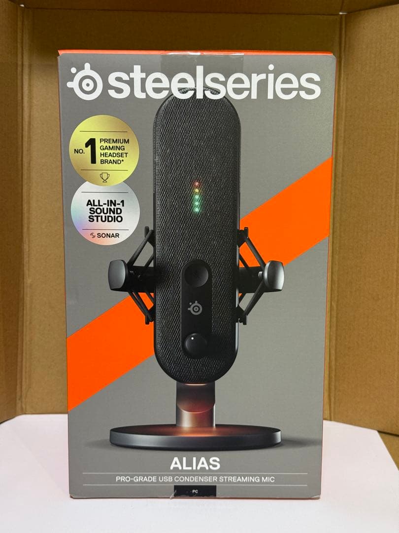 SteelSeries ALIAS USB コンデンサー ストリーミングマイク