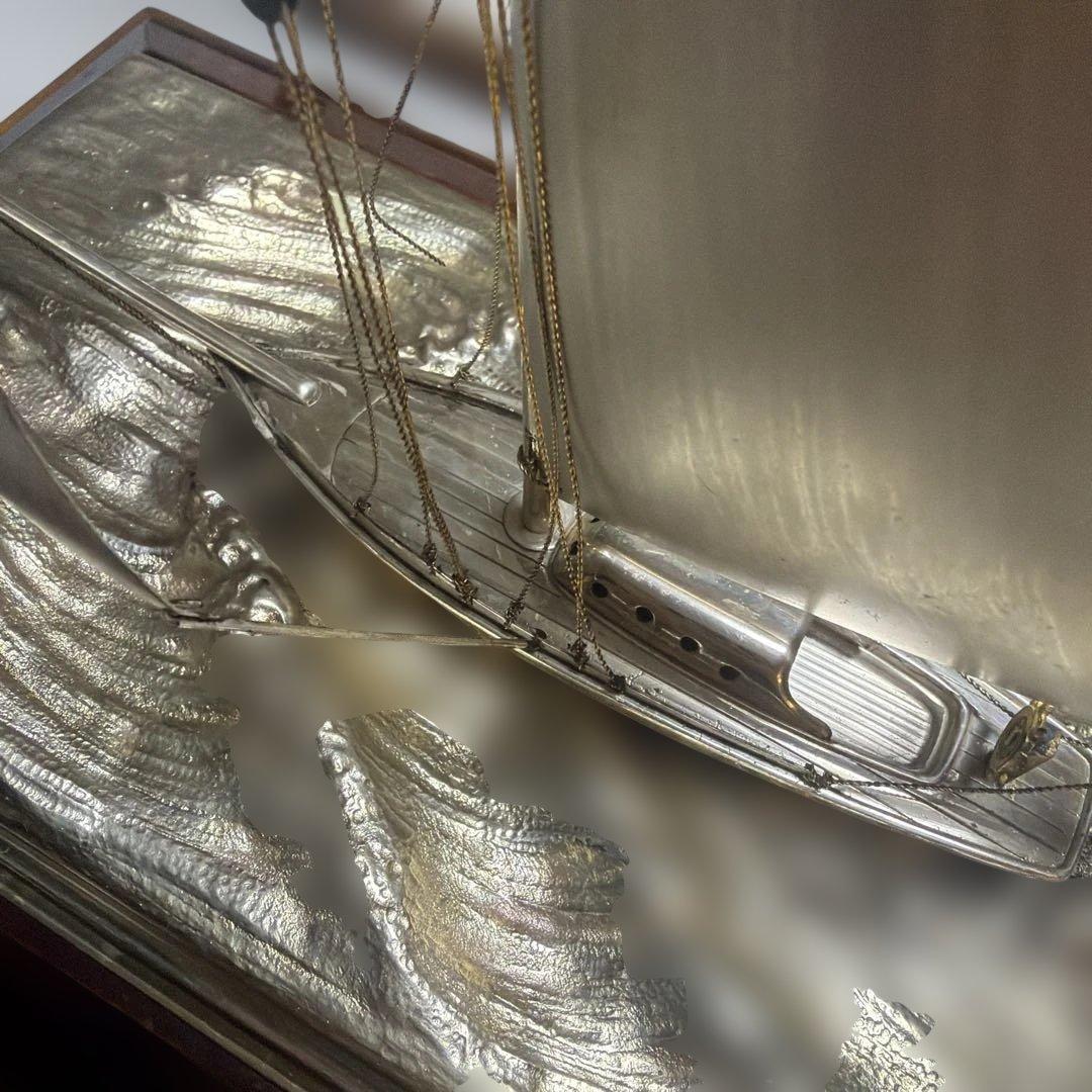 た*く様 銀製 ヨット スターリングシルバー Sterling 帆船模型 昭和レ