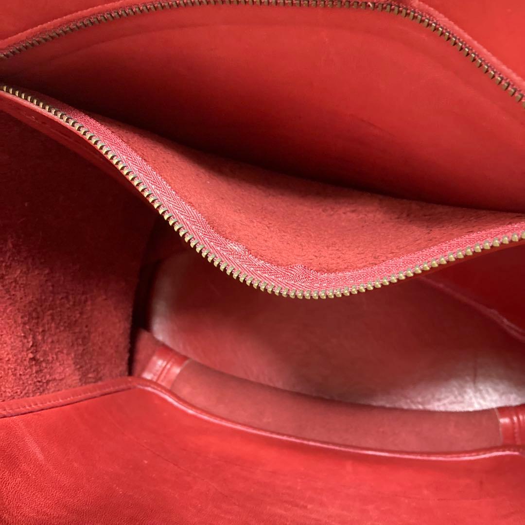 希少色　COACH オールドコーチ　USA トートバッグ　肩掛け　XL 赤