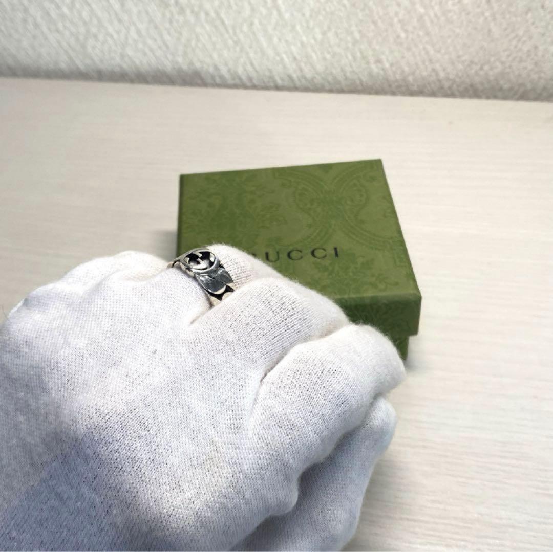 【正規品⭕️】高品質　グッチ リング インターロッキングG 14号 指輪 大人気✨