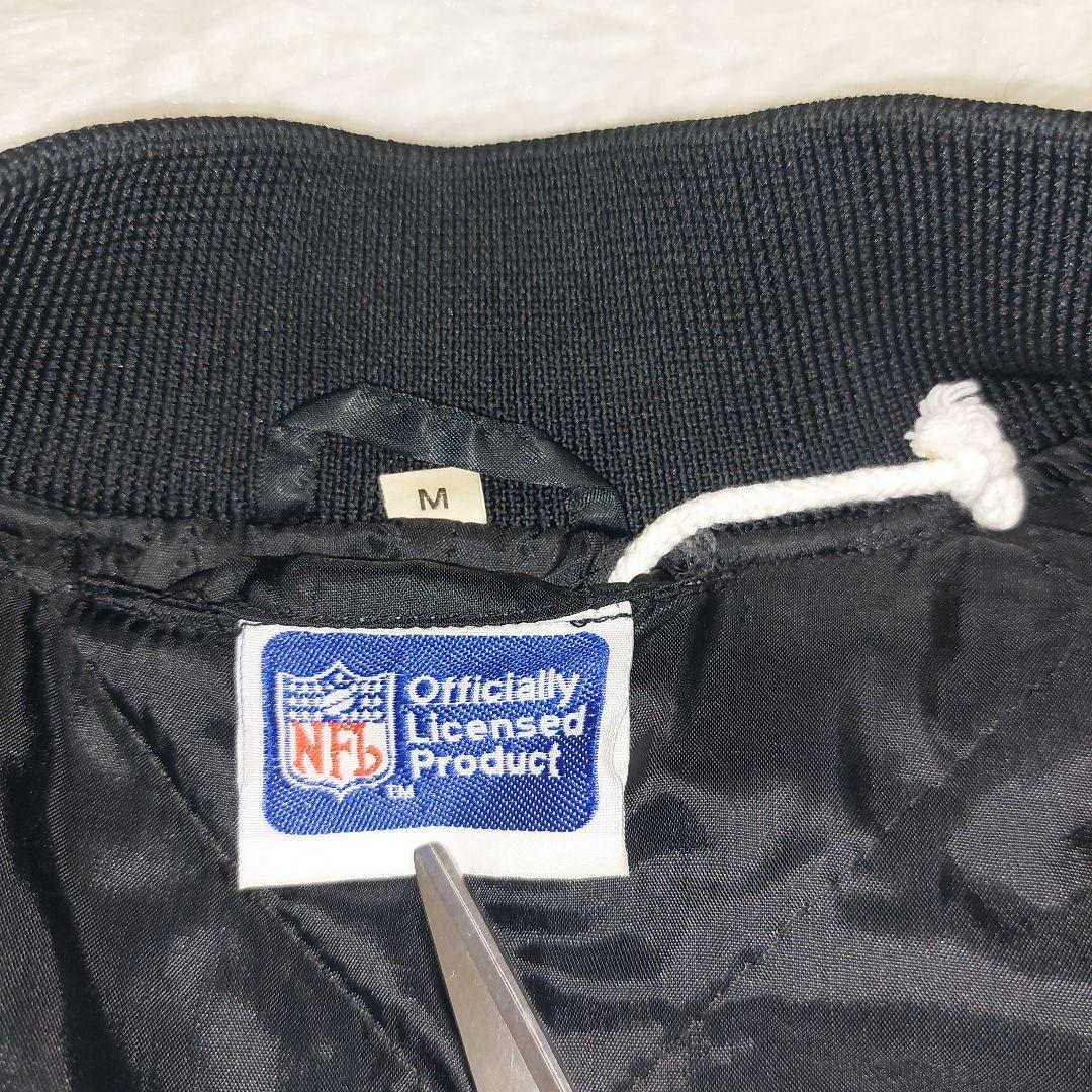 NFL RAIDERS 背面ビッグロゴ刺繍 中綿 スカジャン ブラック