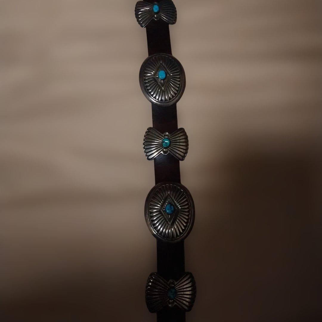 平屋ナバホ族　コンチョベルト 12連　希少