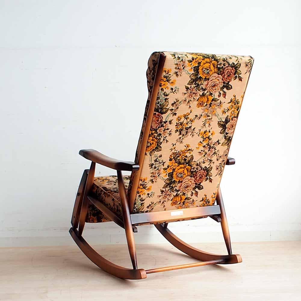 MIKAWA ロッキングチェア オットマン レトロ ビンテージ ZR24161