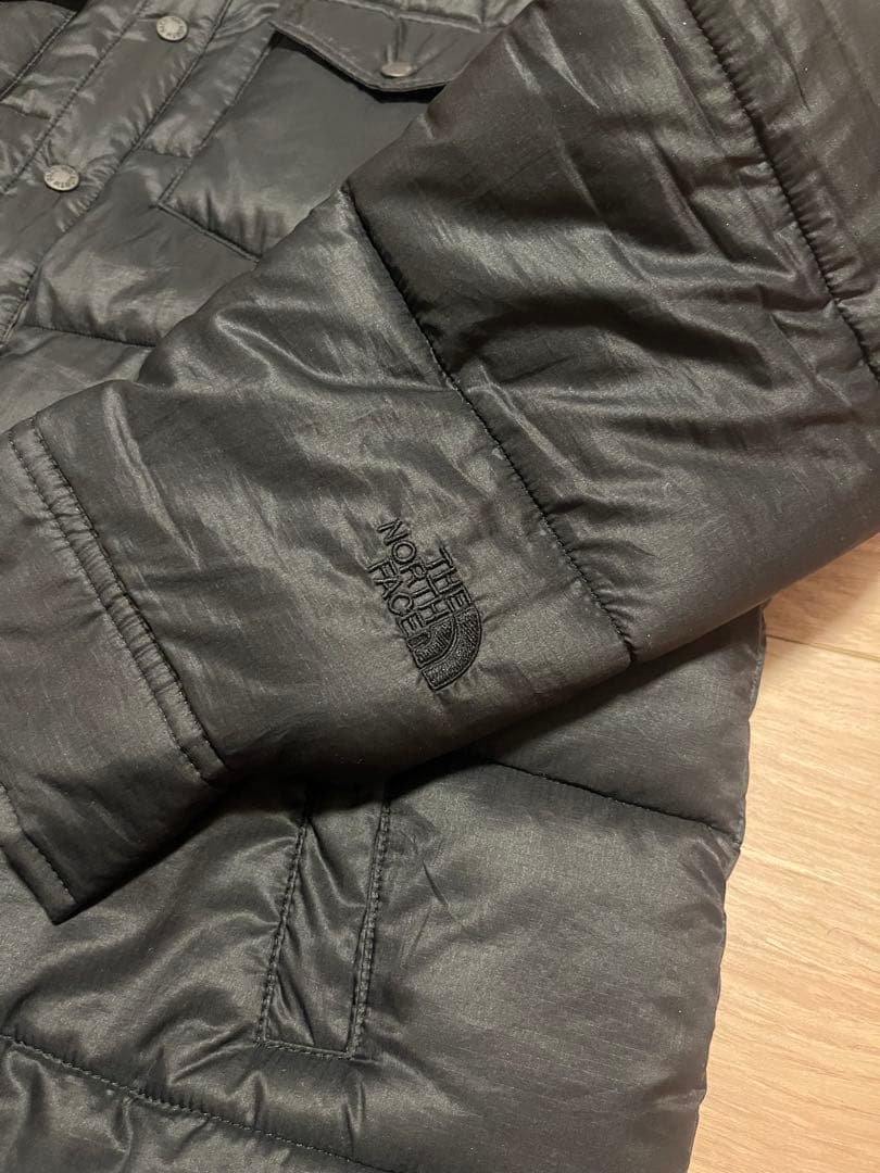 美品 ノースフェイス ダウンシャツ キャンプ シエラ スタッフド シャツ ダウン