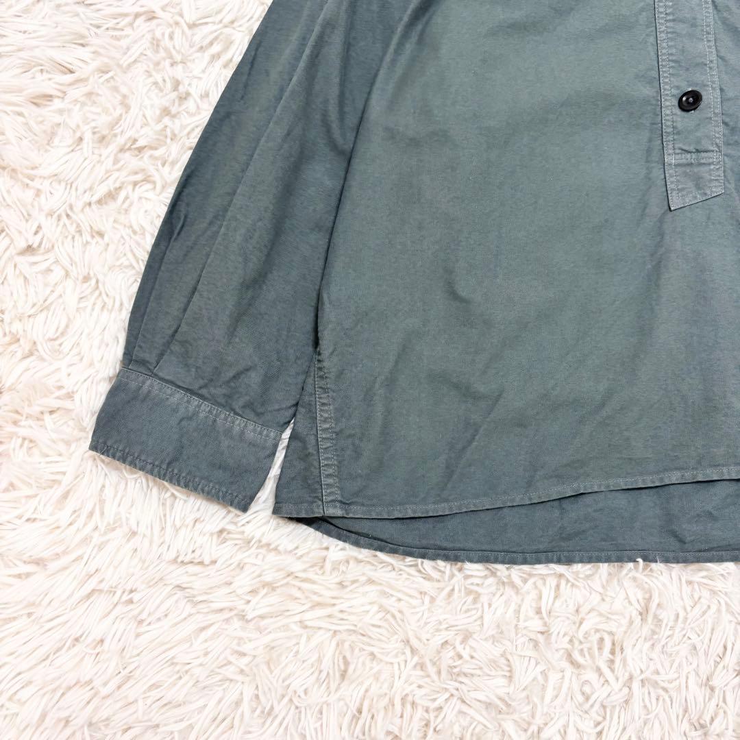 マーガレットハウエル MHL. バンドカラーシャツ ミッドグレー Ⅱ