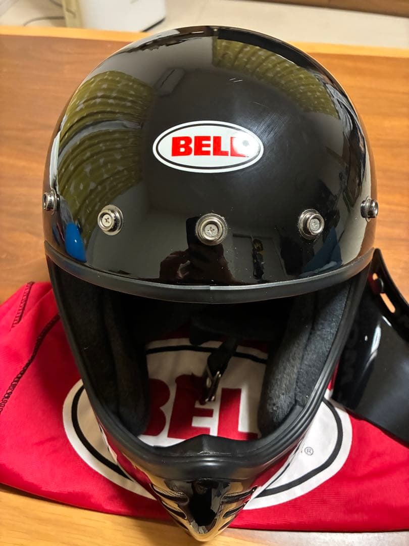 BELL MOTO 3 ブラックフルフェイスヘルメット Mサイズ