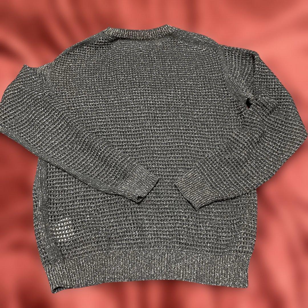 専用⭐︎YOKE MESH KNITTED CREWNECK SWEATER 黒