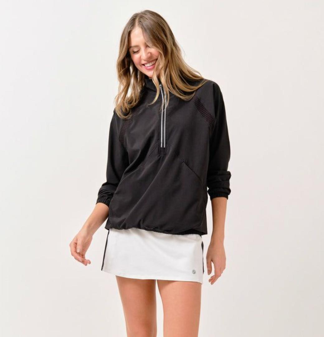 新作 LIJA レディース テニス ジャケット テニスウェア アウター ブラック