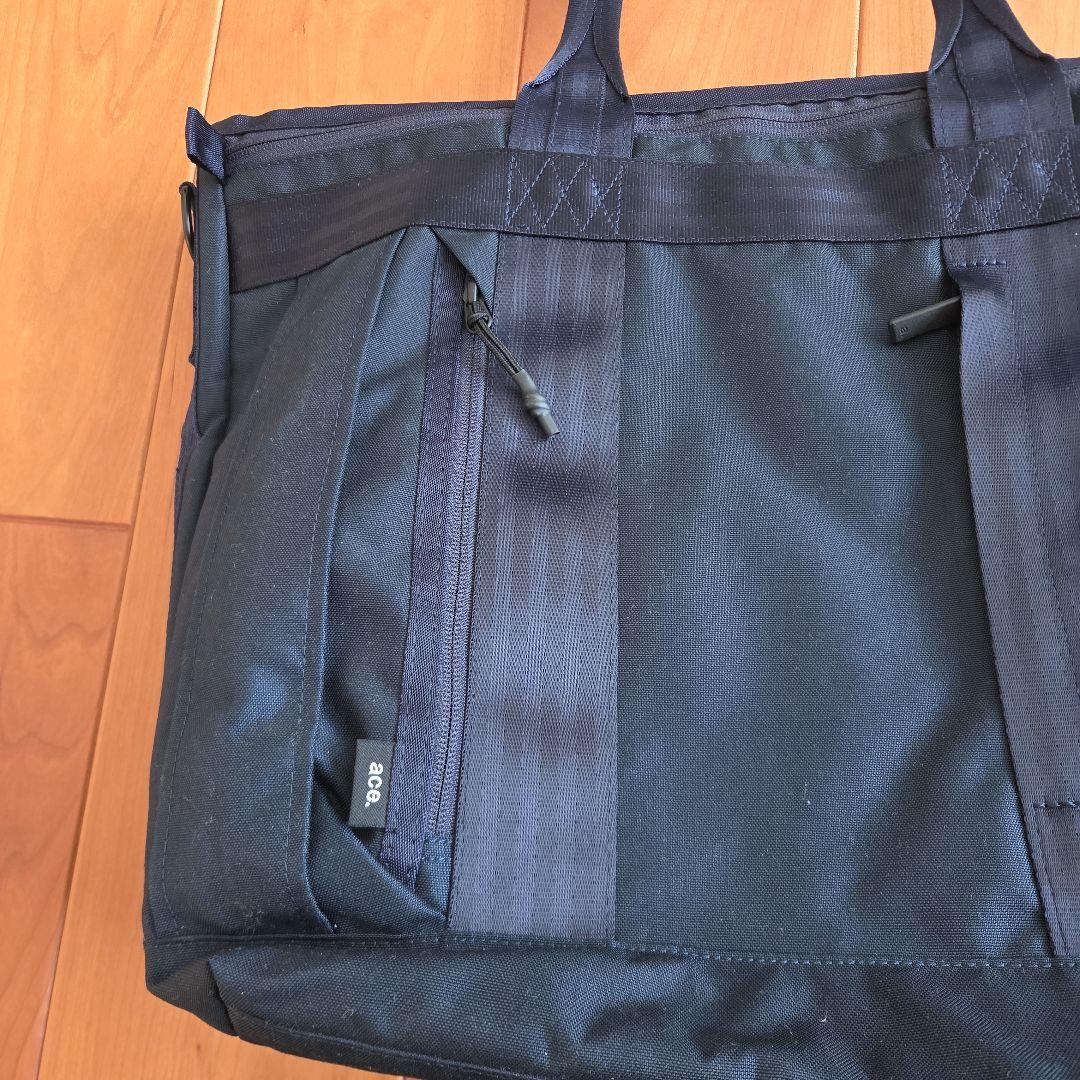 ace.　エース デュラムーブ トートバッグ　ネイビー