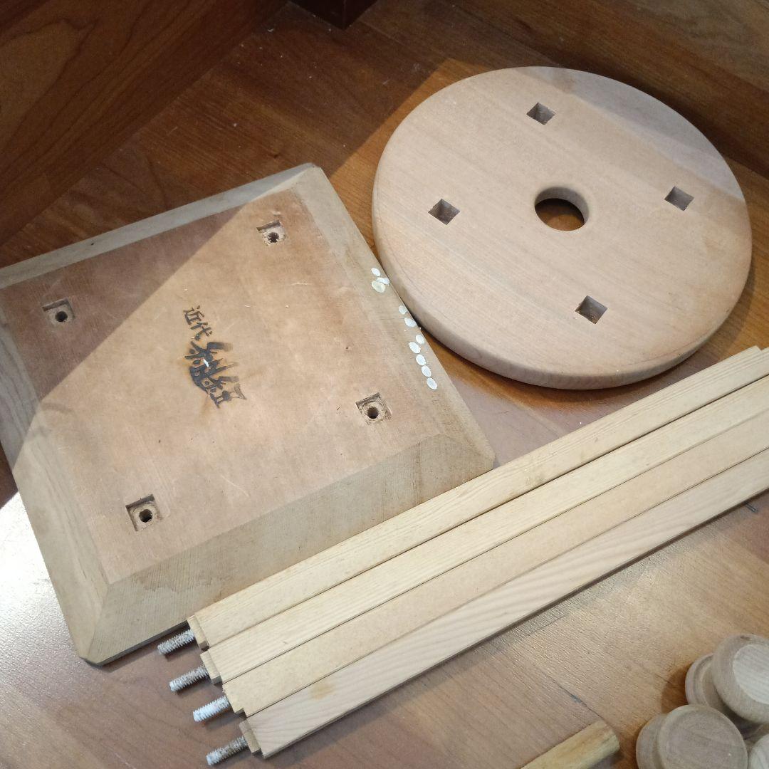 ベ*ル様 【値下げ】組紐 丸台と組玉16個　くみひも　紐つき　新品四角台つき