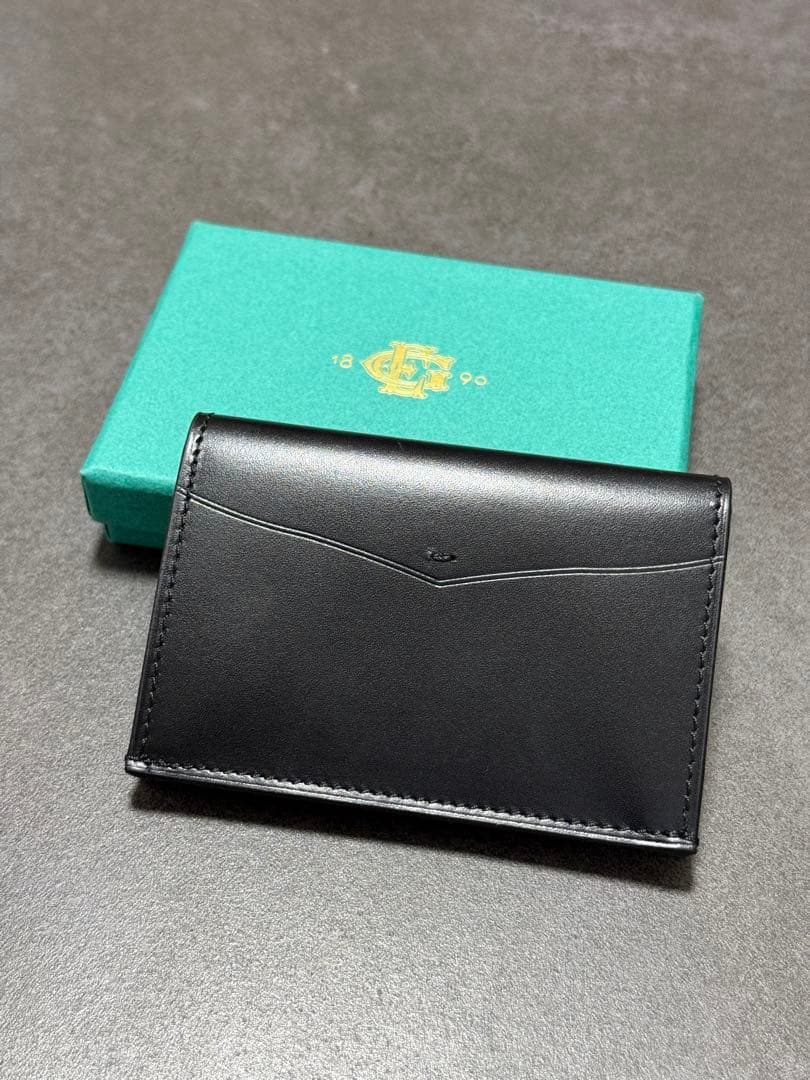 エドワードグリーン 黒 レザー 名刺入れ 箱付き 値段交渉ok