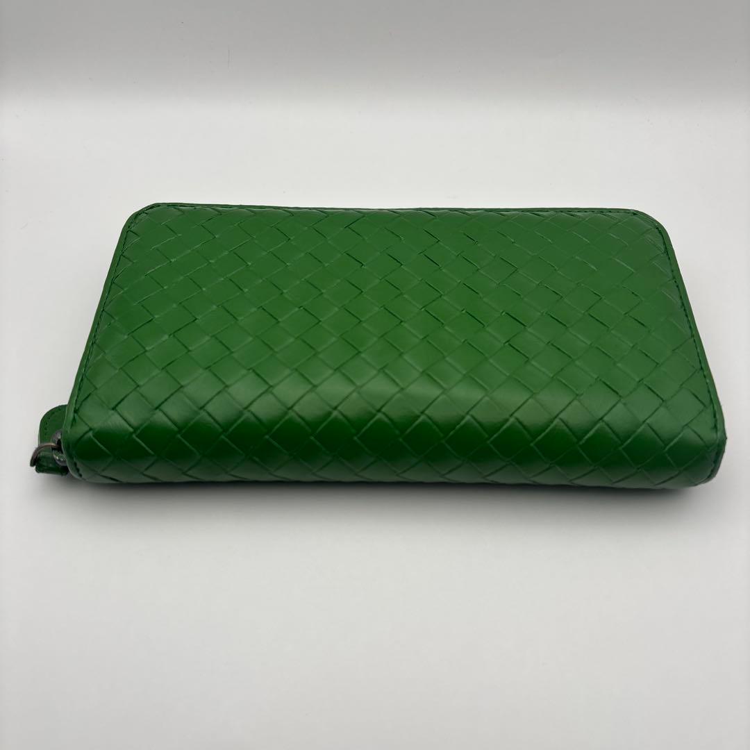 ◆正規品◆ボッティガヴェネタイントレチャート ラウンドファスナー長財布