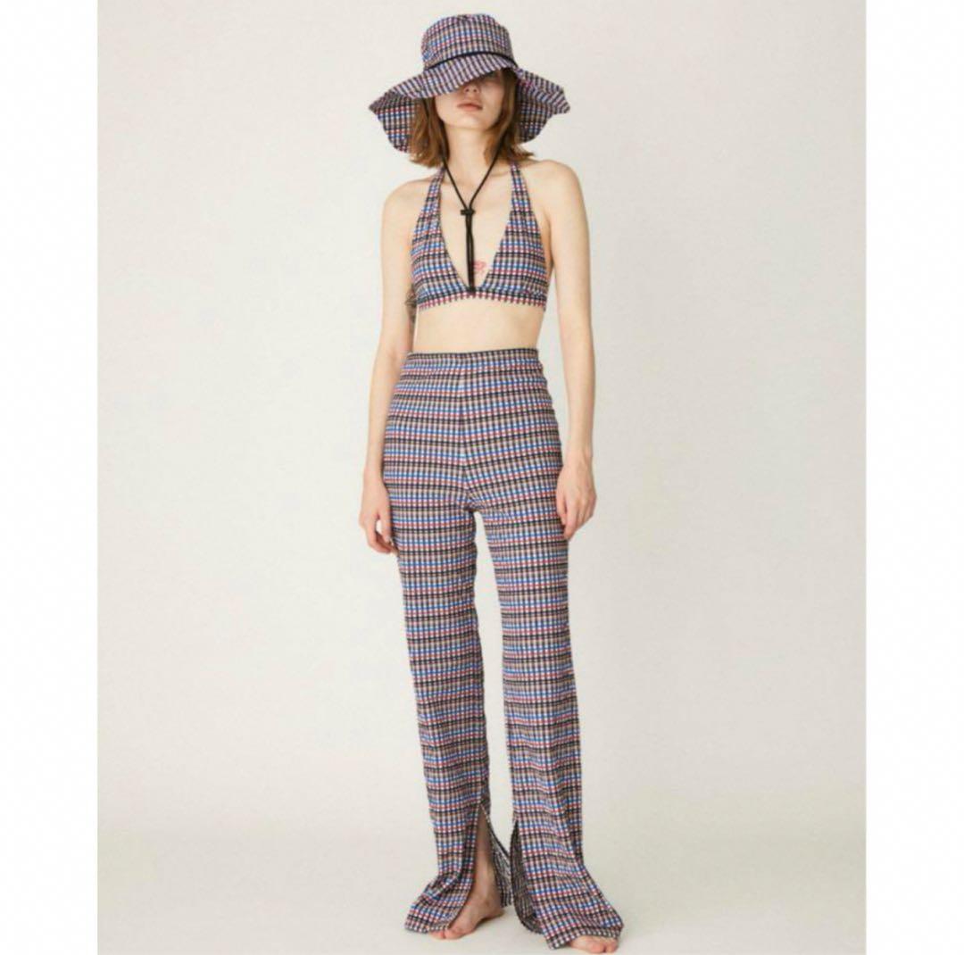 極美品✨nagonstans 水陸両用 TIANA チェックパンツ 38