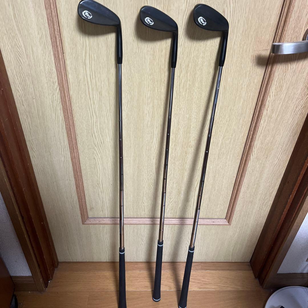 中古ゴルフクラブ　鬼スピンウェッジ　48 58 54セット　ブラックエディション