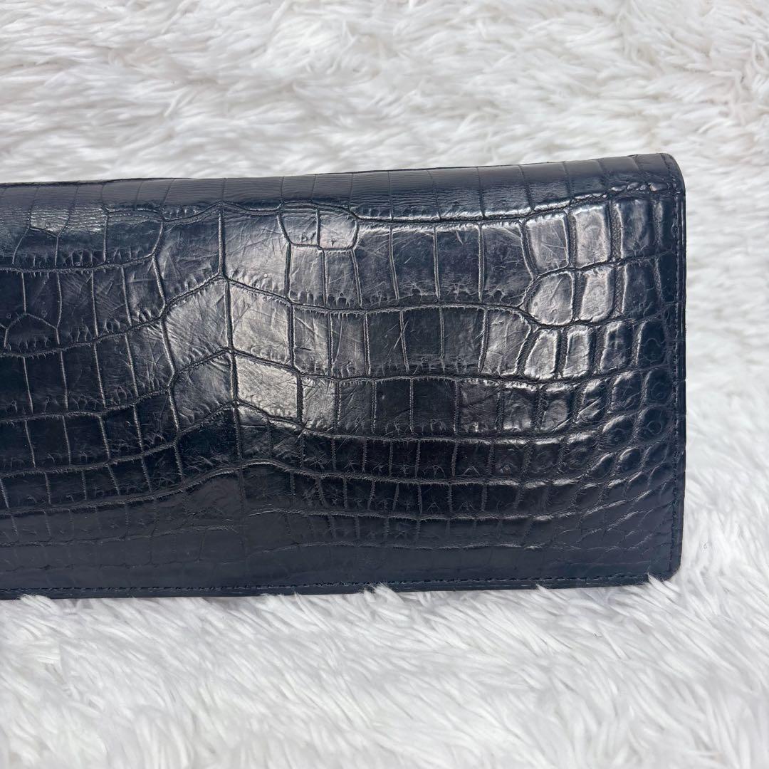 キプリス クロコダイル 本革 長財布 エキゾチックレザー 高級