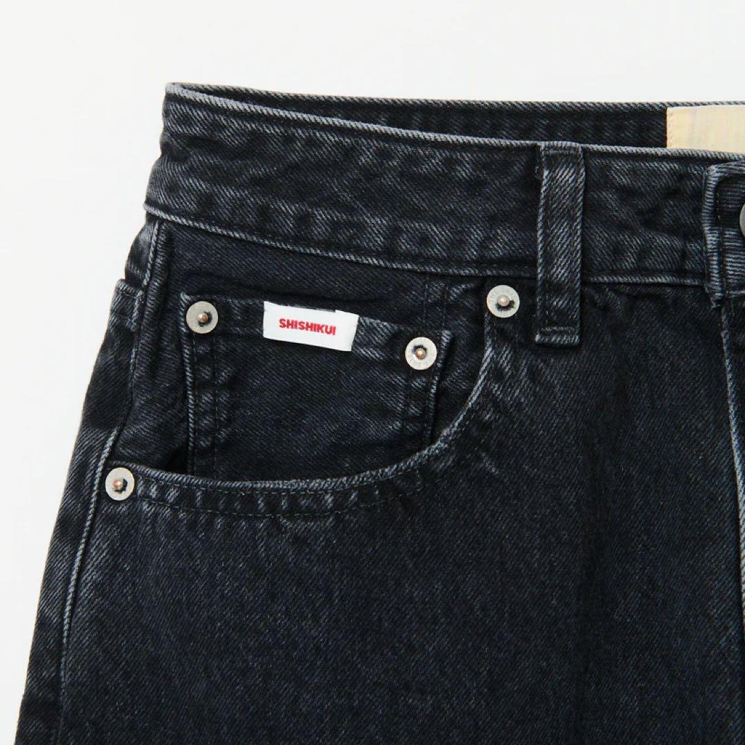 SHISHIKUIブラック ストレートデニム サイズ36