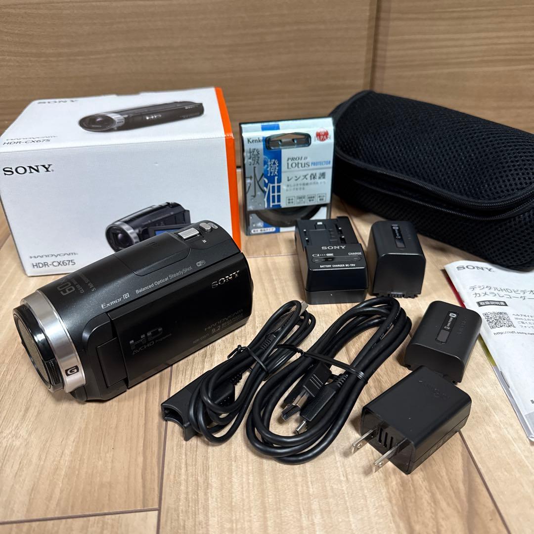 SONY ハンディカム　HDR-CX675 ビデオカメラ　32GB ブラック