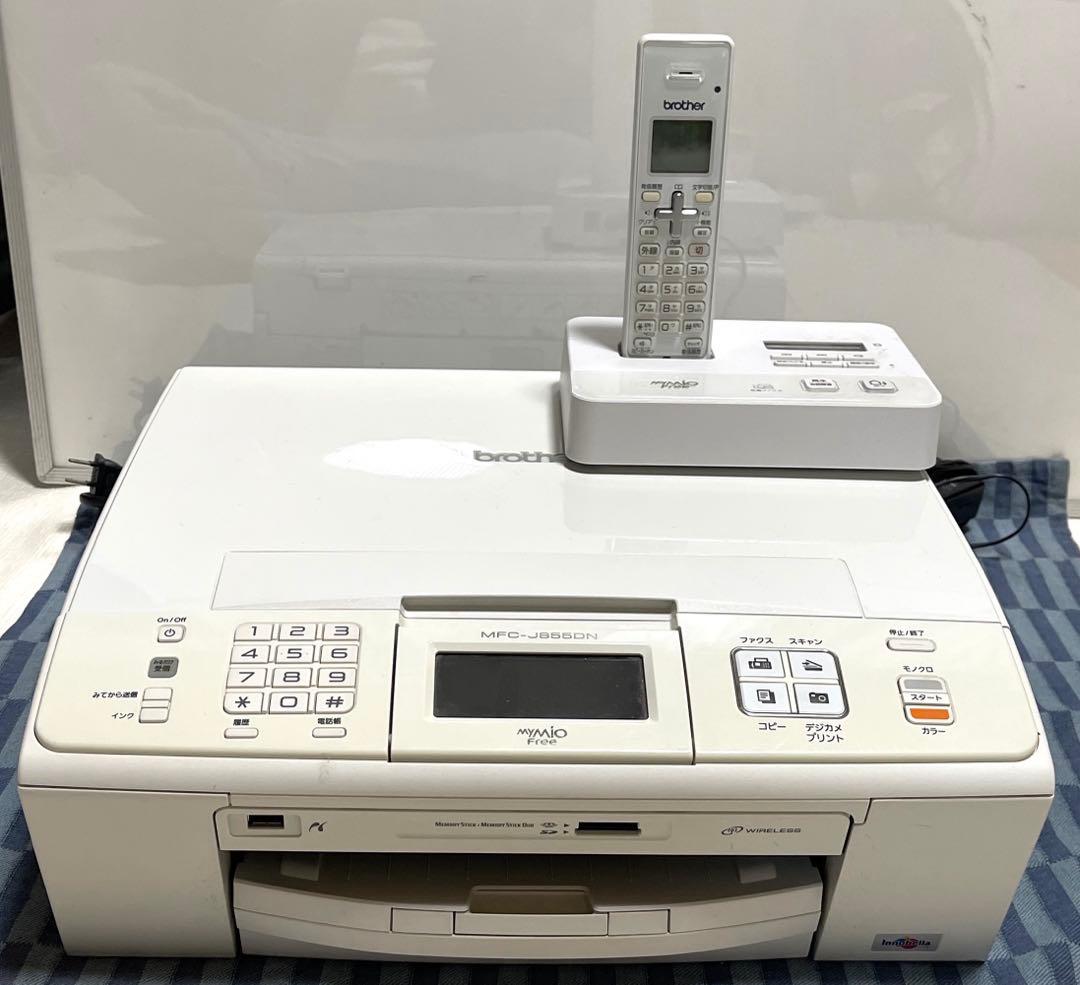 ブラザー複合機 ホワイトMFC J855DN インクジェット子機付