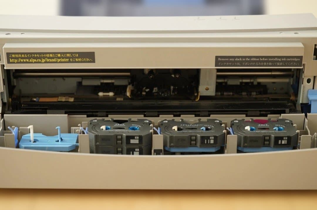 MD-5500 アルプス プリンター インクリボンカートリッジ付き ジャンク