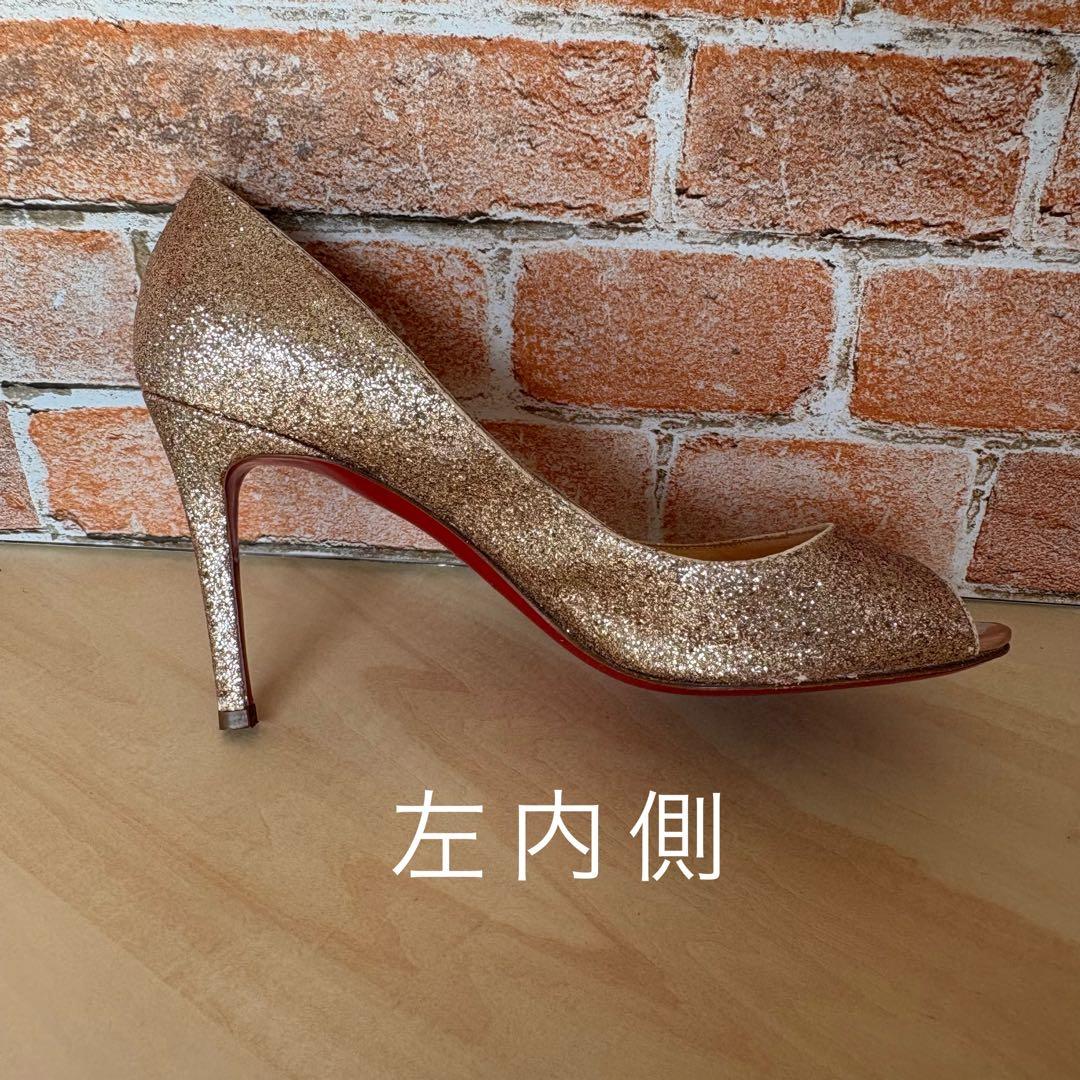 ✨クリスチャンルブタン✨ゴールド ハイヒール25cm結婚式・パーティ
