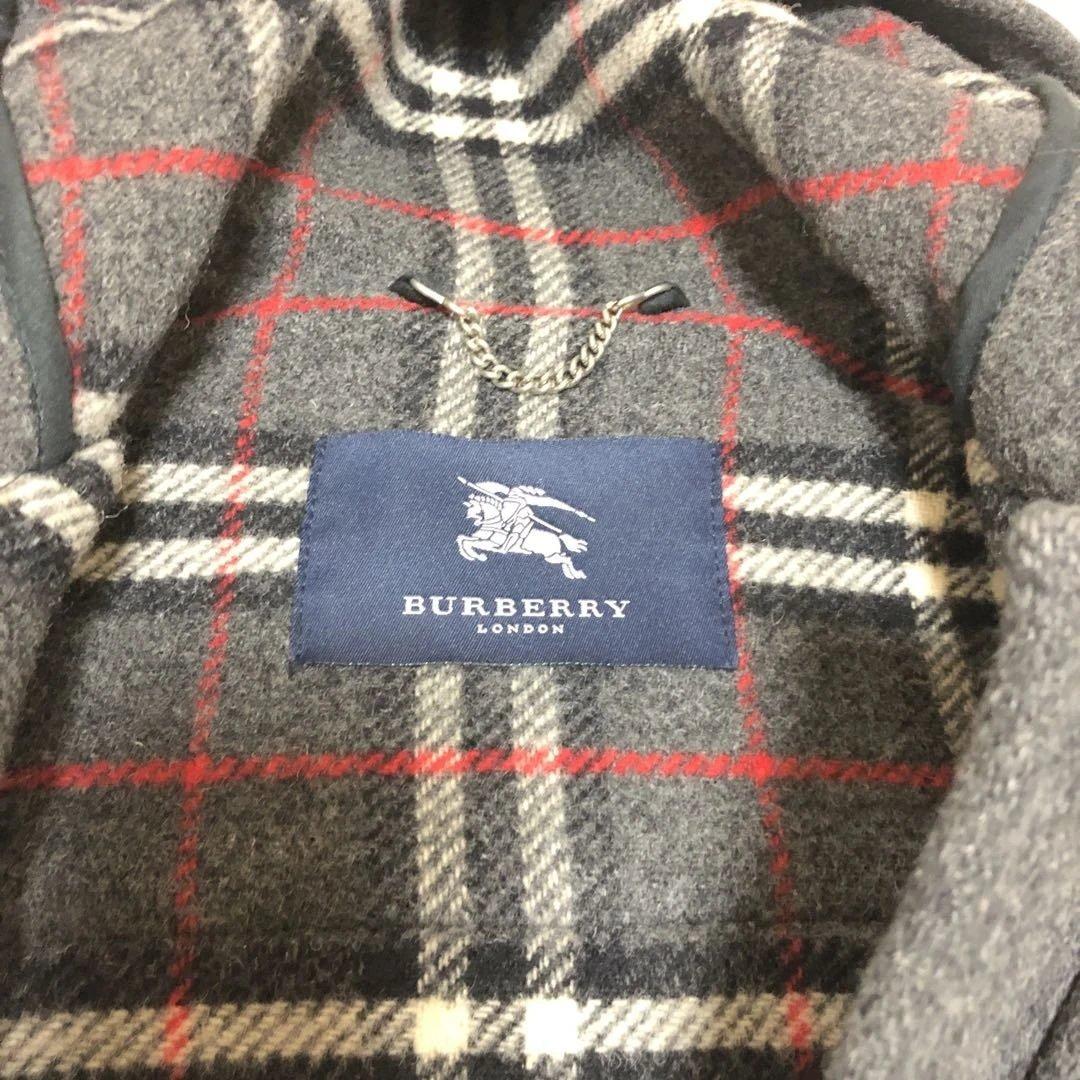 希少✨BURBERRY ダッフルコート チャコールグレーノバチェック バーバリー