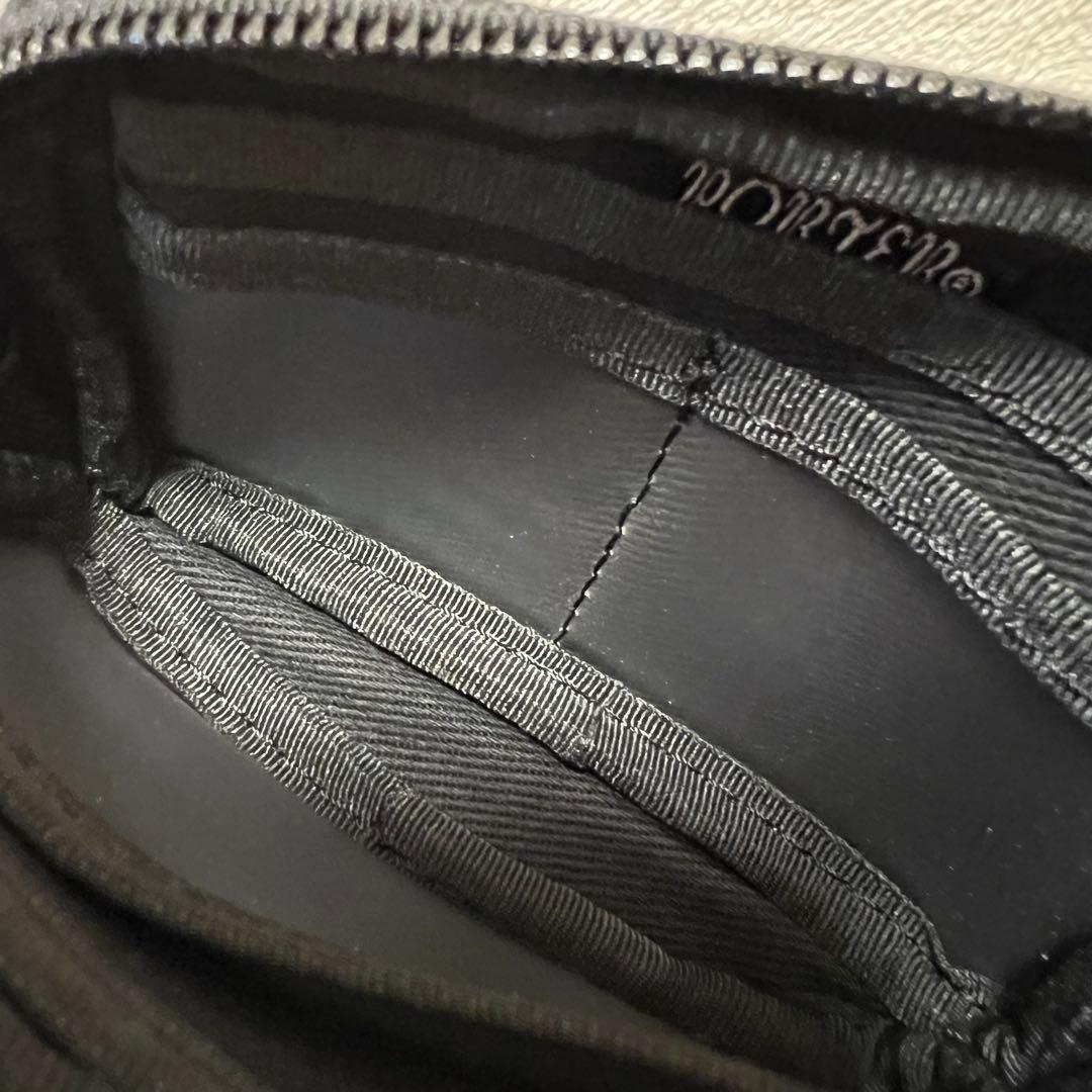 【未使用級 希少】ポーター アルーフ マルチケース カーフレザー 高級 黒