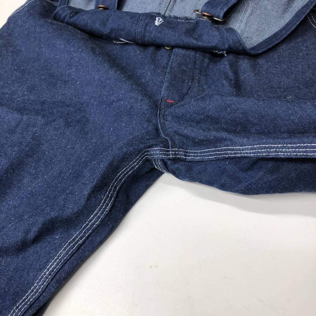 USA製 ラウンドハウス デニムオーバーオール サロペット 濃紺 W42