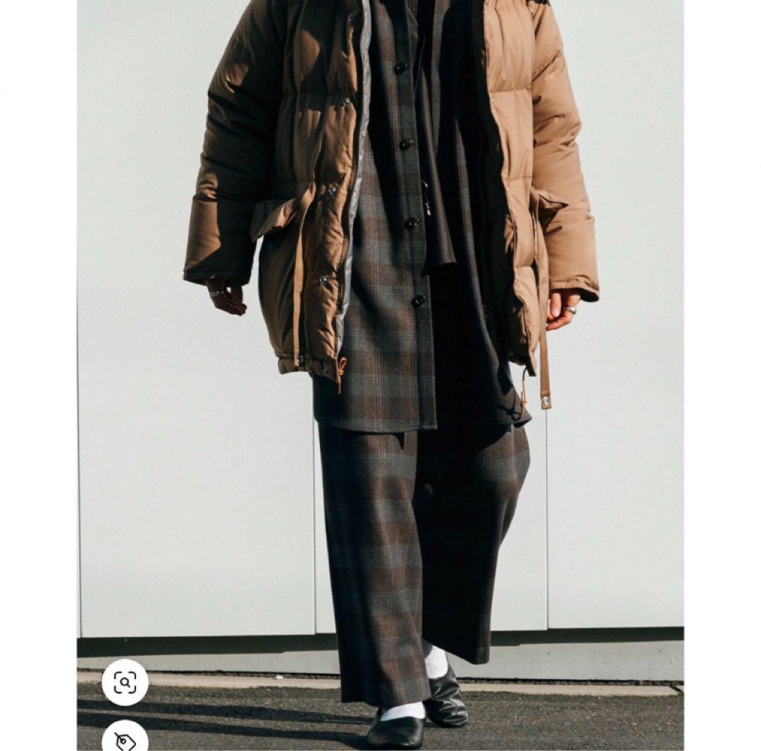 トップス URU WOOL CHECK OVER SHIRTS