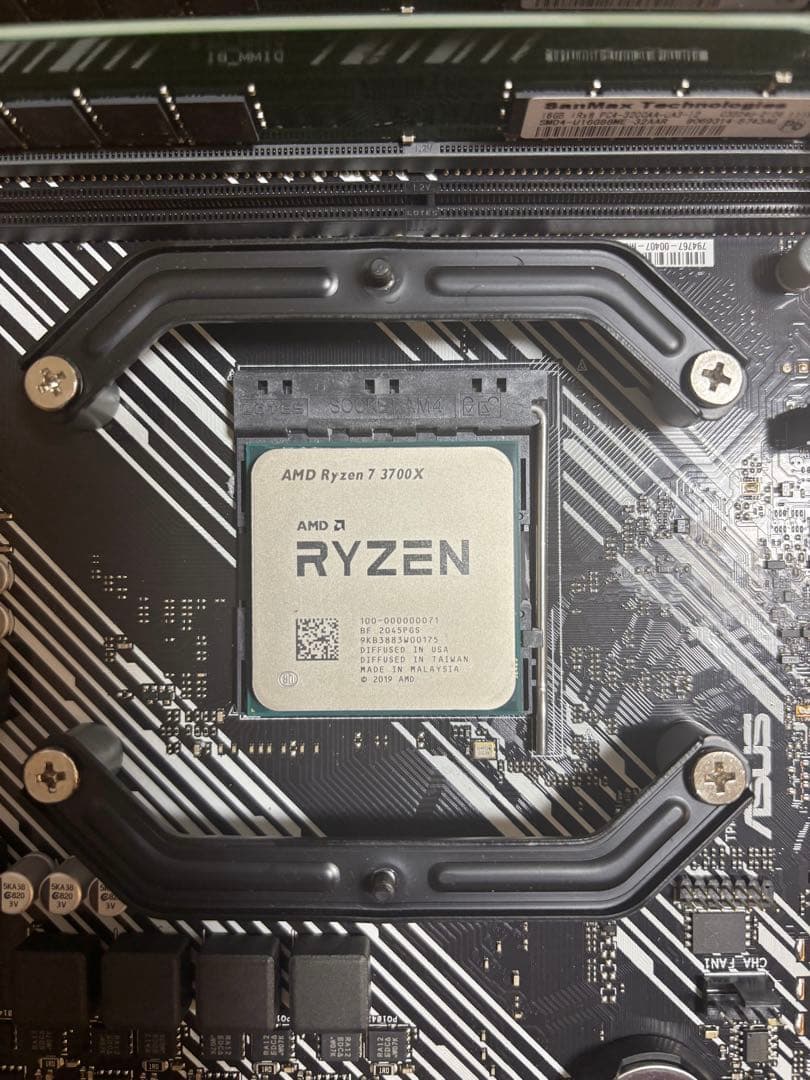 【美品】AMD ryzen7 3700x メモリ マザボ他セット