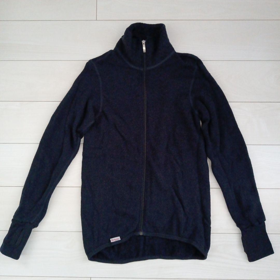 ウールパワー フルジップ ジャケット 400 サイズM ネイビー