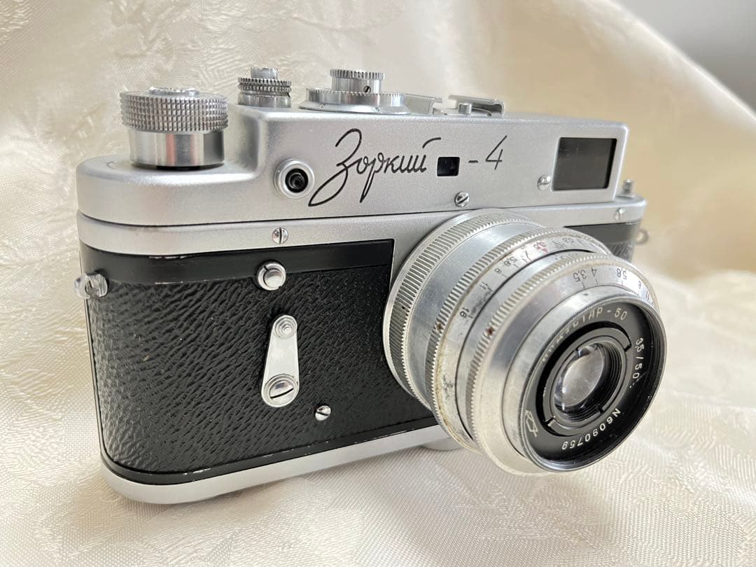 Zorki4 ライカコピー　L39ねじマウント　元箱、皮ケース、説明書付　希少