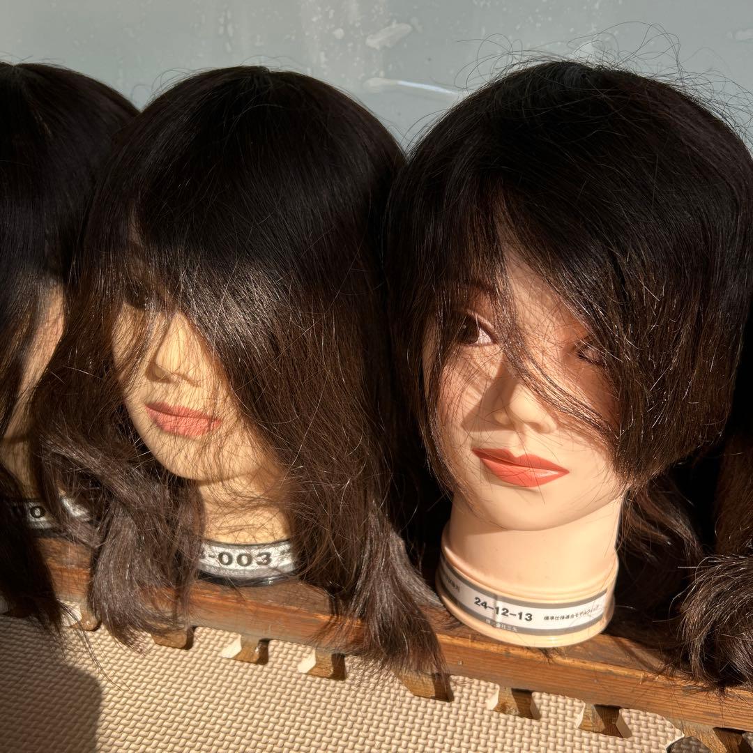 美容師実技試験用ウィッグ　三矢24-12-13他　12月16日以降価格上がります