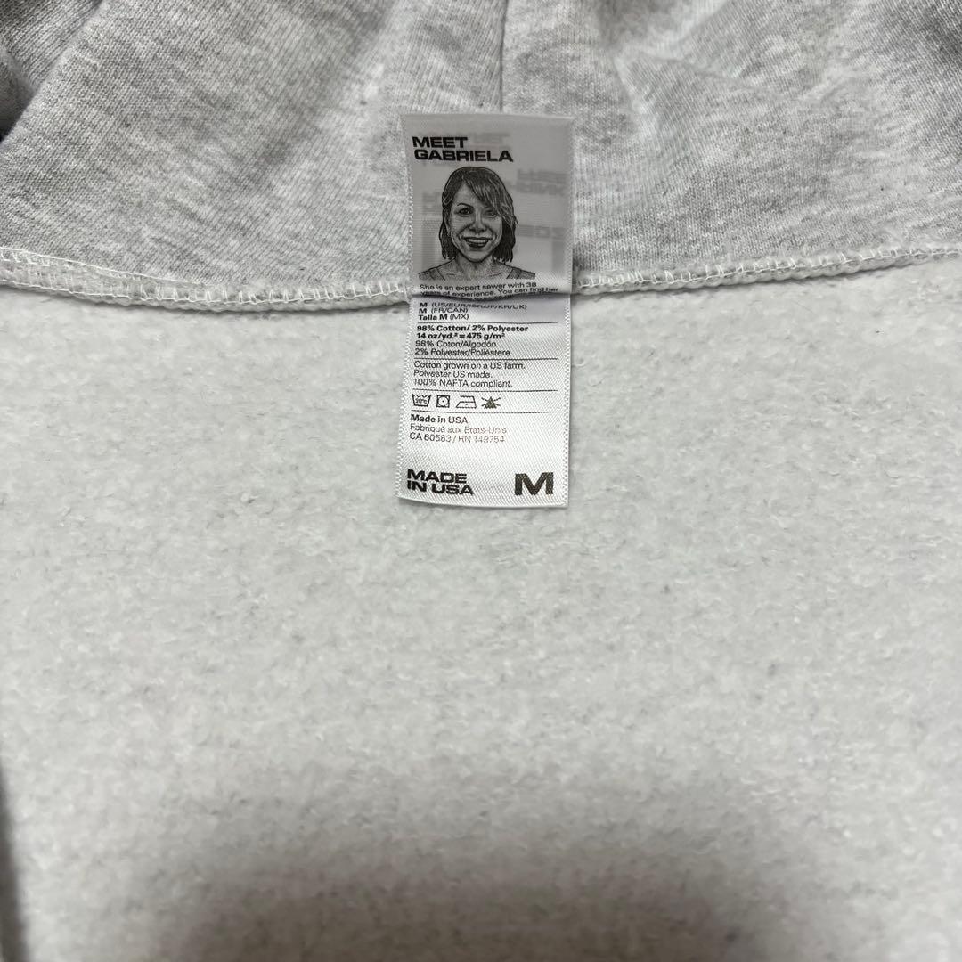 トップス LOS ANGELES APPAREL zip hoodie parka