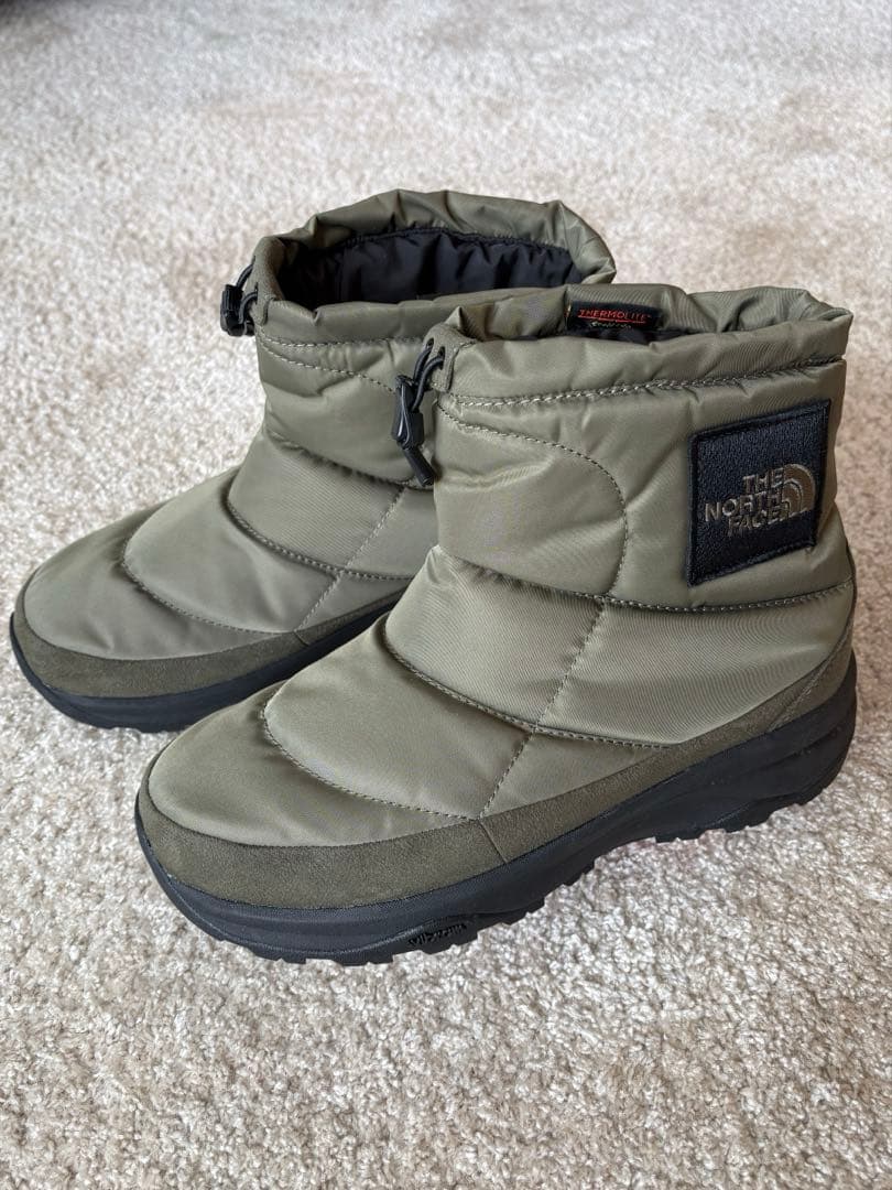 【美品】THE NORTH FACEヌプシ ブーティーWP ロゴショート26cm