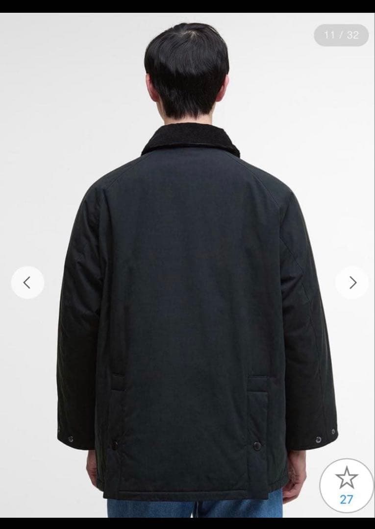 BARBOUR バブアー 【BEDALE ビデイル】中綿ジャケット ピーチスキン