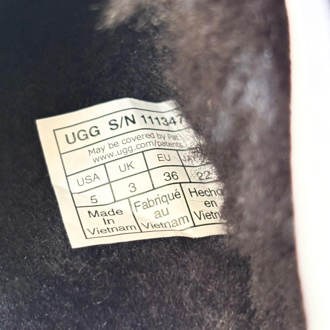 【美品】　UGG 　ファンケット　ムートン　サンダル　ブーツ　ファー　22cm