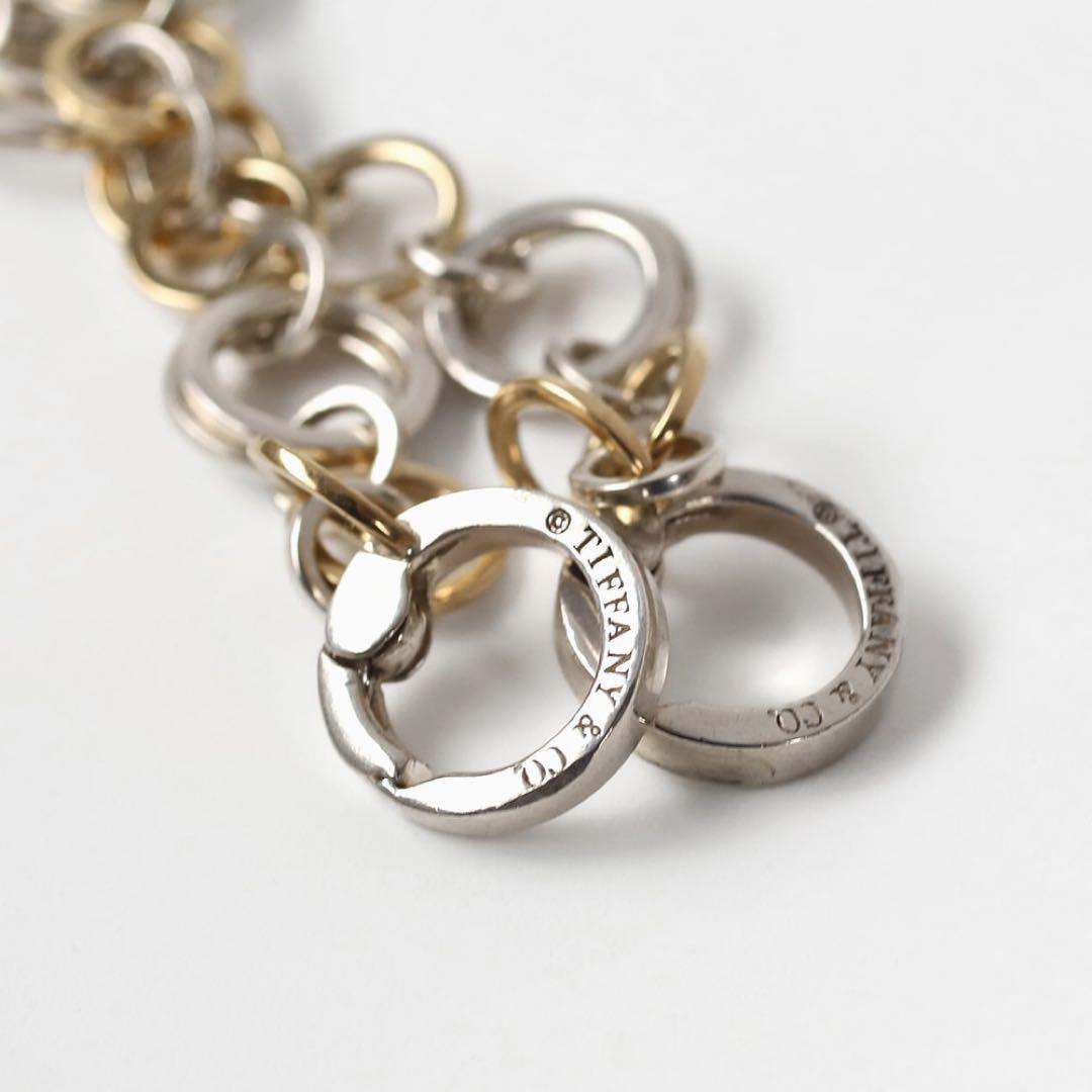 Tiffany ティファニー サークル コンビブレスレット 925 750