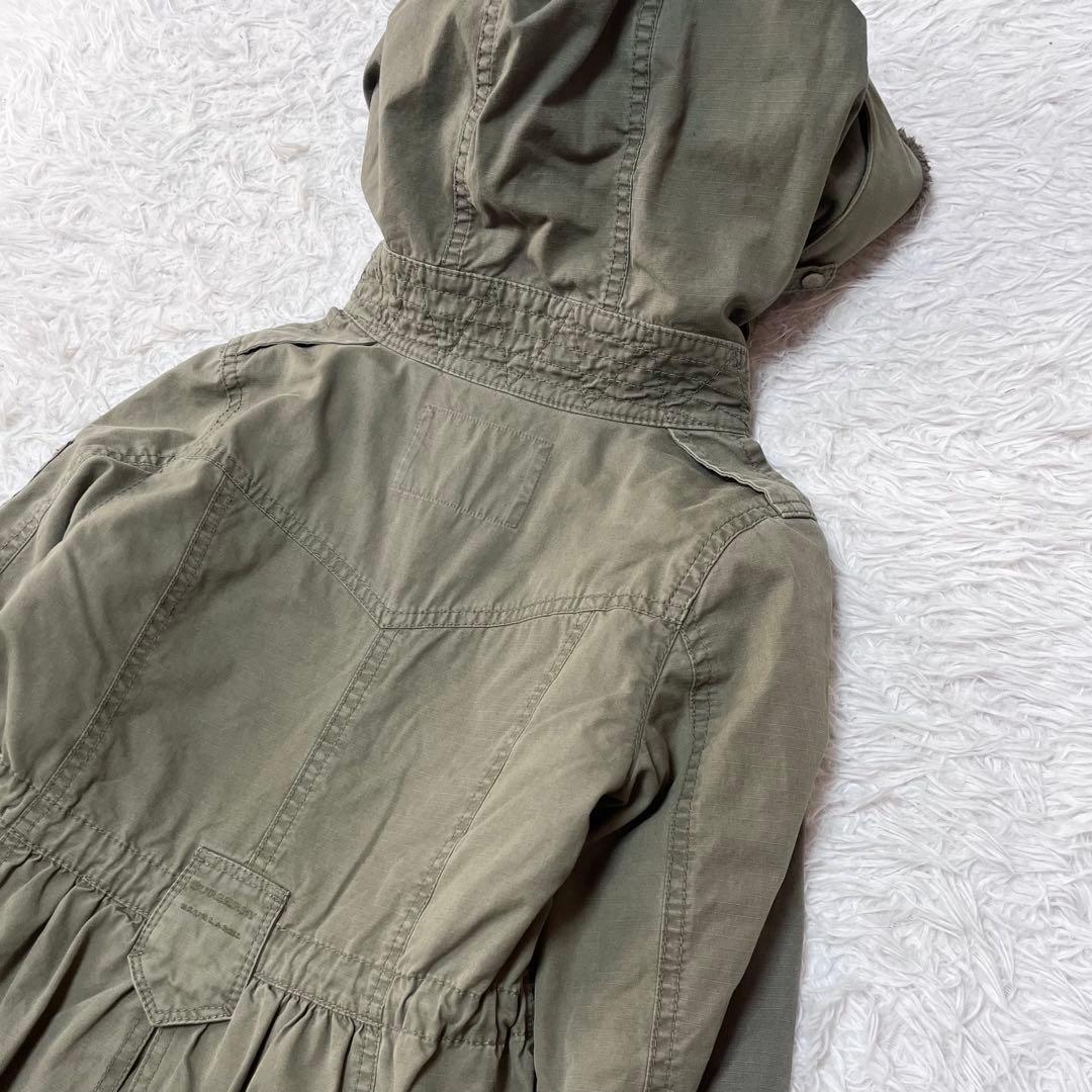 BURBERRY BLUE LABEL キルティングライナー付きモッズコート