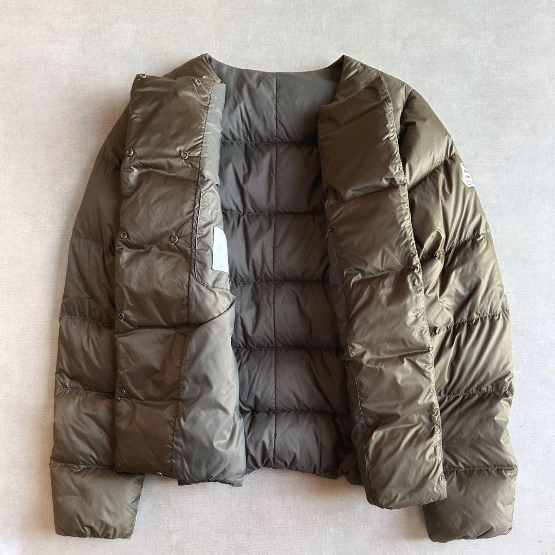美品▲PYRENEXピレネックス/CANNESダウンコート▲カーキ　サイズ40