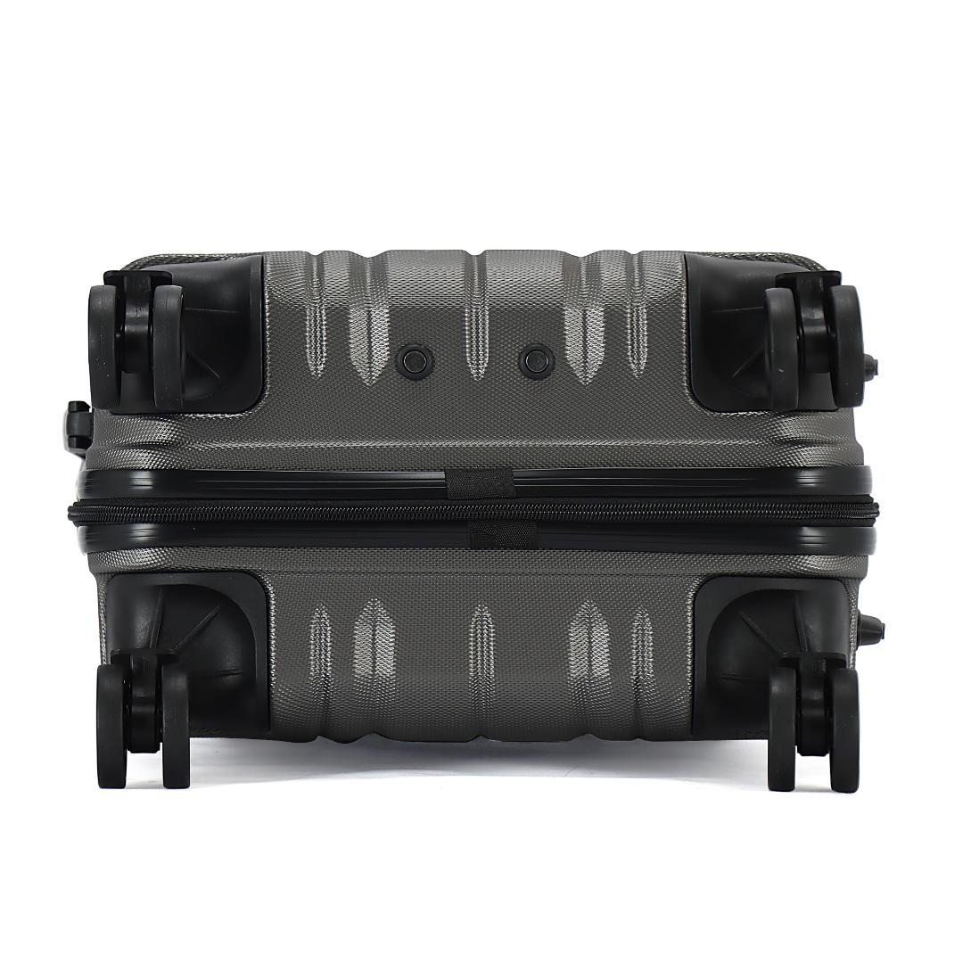 格安スーツケース・キャリーケース 3点セット　Sサイズ機内持ち込み　グレー色