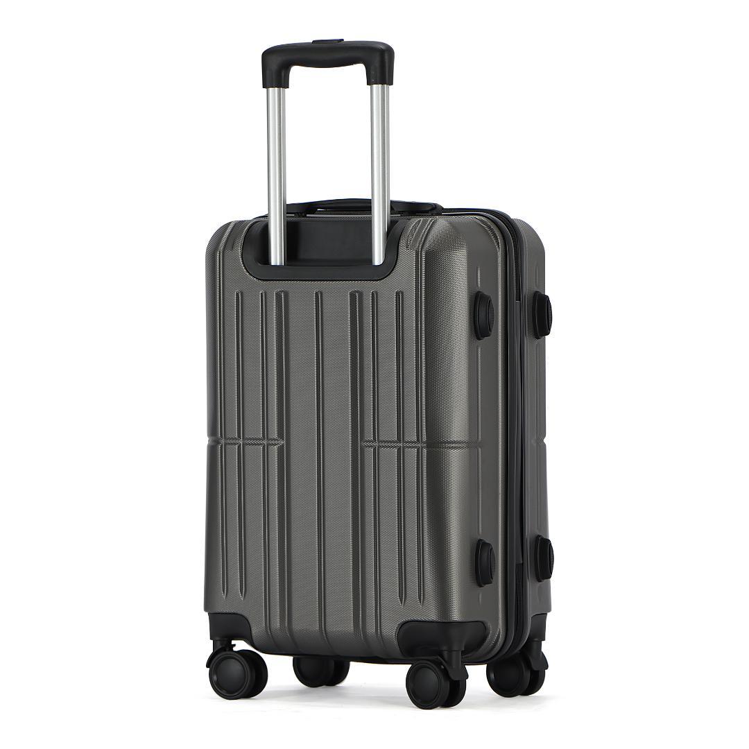 格安スーツケース・キャリーケース 3点セット　Sサイズ機内持ち込み　グレー色