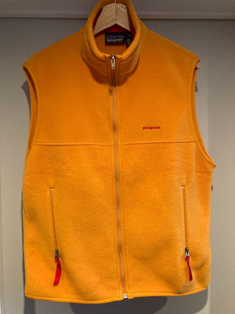 パタゴニア 00年製 シンチラベスト マンゴーオレンジ M