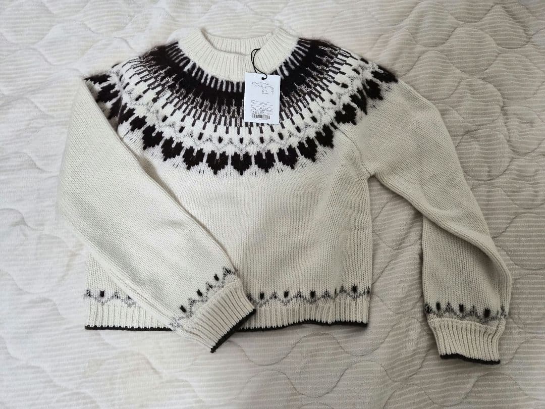 【新品未使用】Heart Fair Isle Knit Pullover