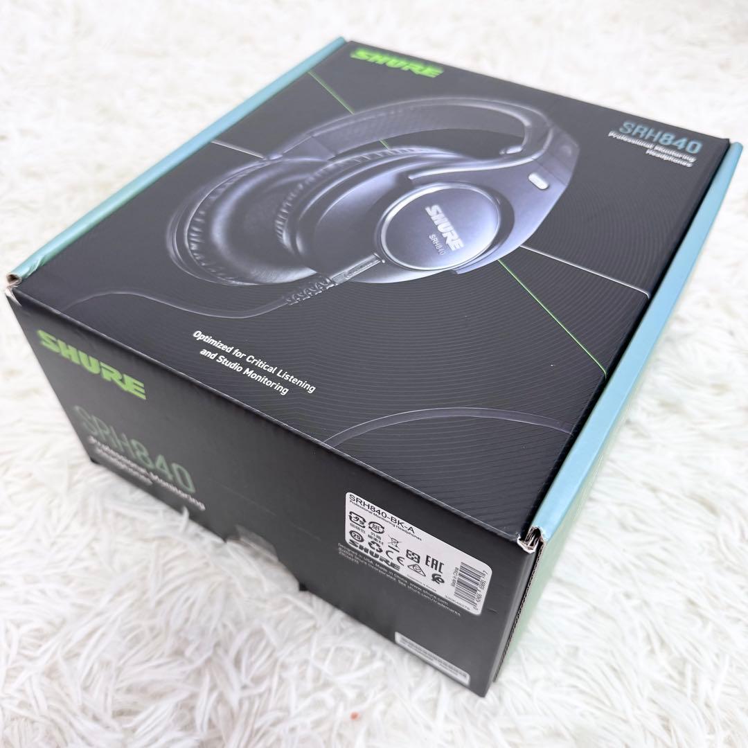 美品 SHURE SRH840-BK-A モニター用 ヘッドホン