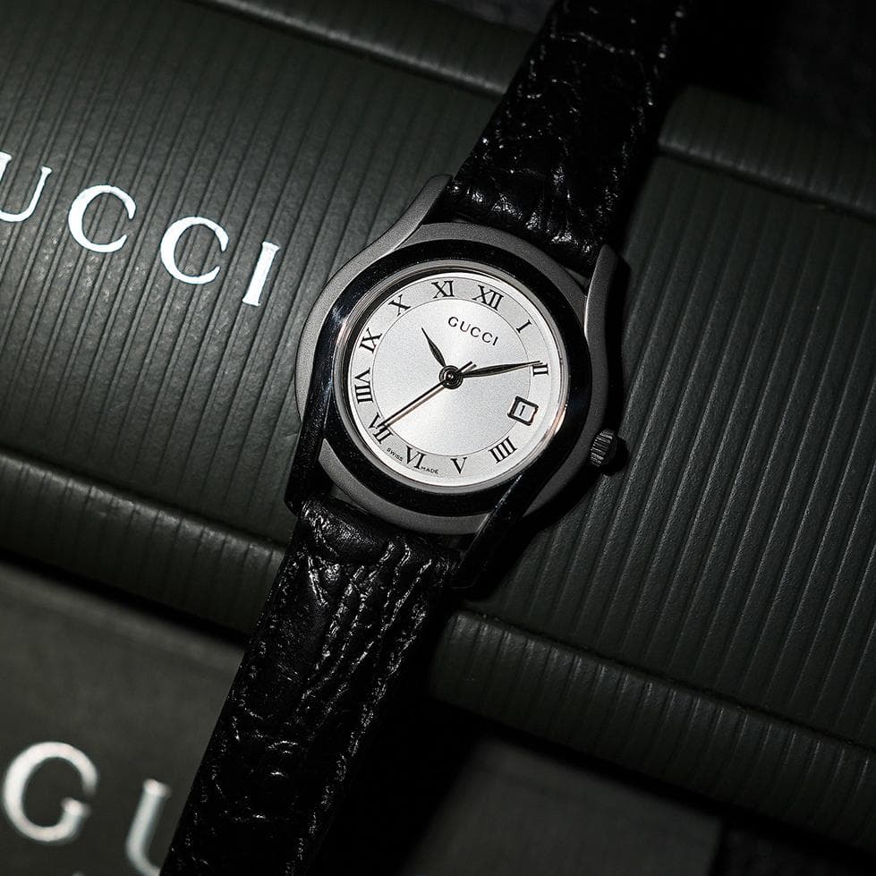 稼働　ケース付き　GUCCI レディース 時計 腕時計　5500L グッチ