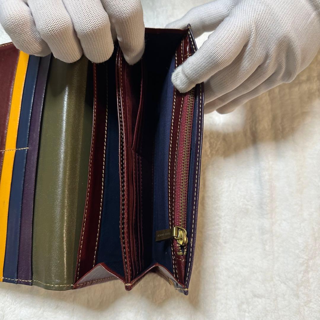 【廃盤】TAKEO KIKUCHI（タケオキクチ） 本革長財布 レザーウォレット